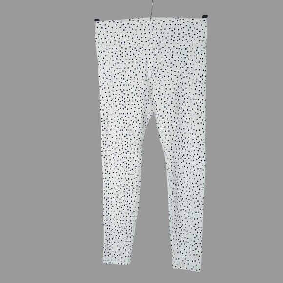 HSTL Leggings Small White Black Polka Dots Dalmation - Picture 1 of 10